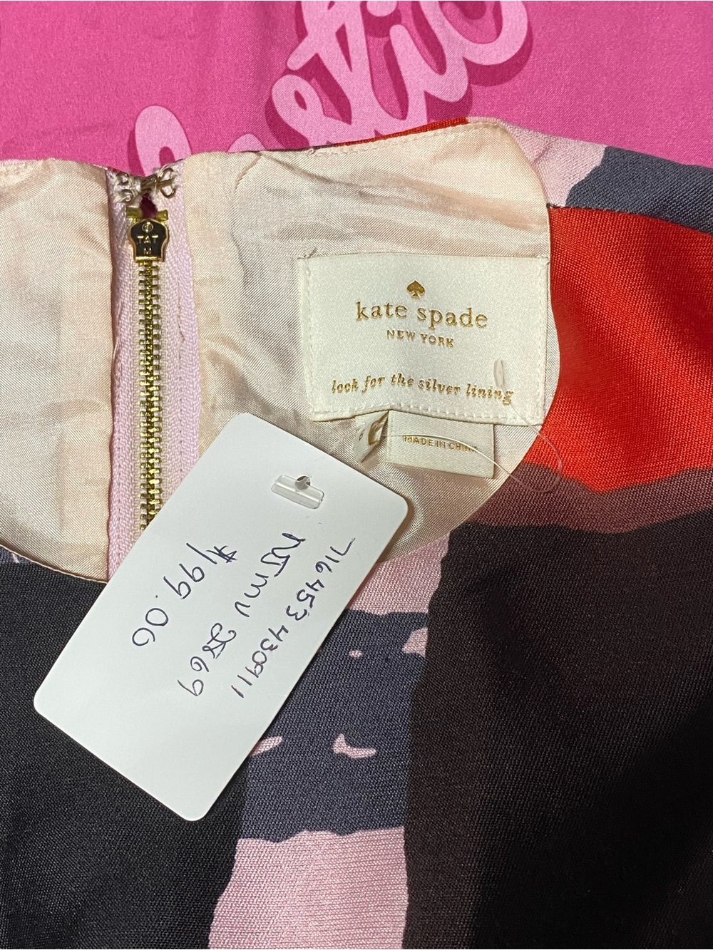 NWT Kate Spade New York Marti Tennyson Bow Back A Line Dress Sleeveless Pockets - Picture 3 of 4